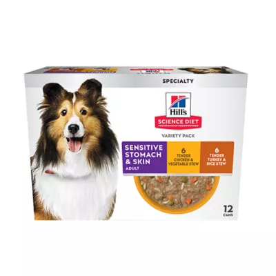 Product Hill's Science Diet Sensitive Stomach & Skin Variety Pack Adult Wet Dog Food - Turkey & Chicken