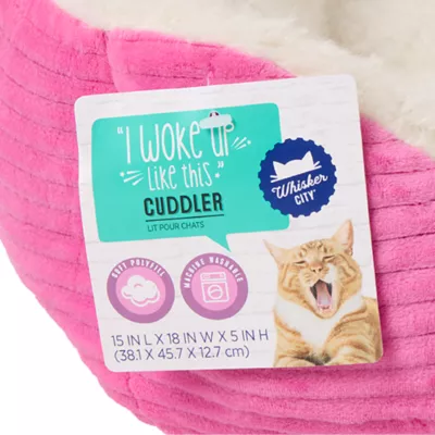 Product Whisker City® Pink Cuddler Cat Bed