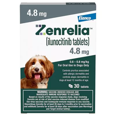 Product Zenrelia (ilunocitinib) Tablets for Dogs - 4.8 mg