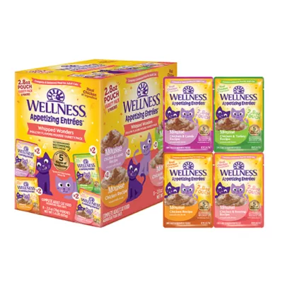 Product Wellness® Appetizing Entrees Adult Cat Wet Food - Mousse, Variety Pack, 8 Ct, 22.4 Oz