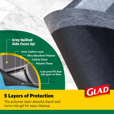 Product Glad for Pets Jumbo Activated Carbon Training Pads For Large Breeds 28"x 30" 30ct