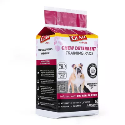 Product Glad for Pets Activated Carbon Training Pads with Chew Deterrent - 23" x 23" 50ct