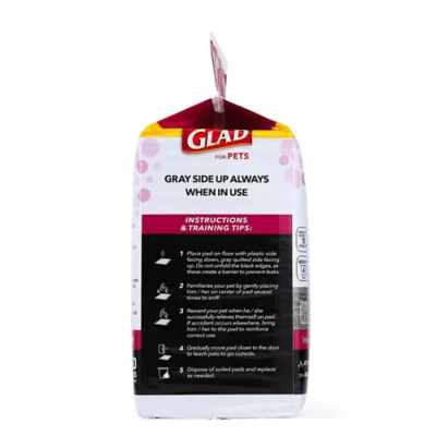 Product Glad for Pets Activated Carbon Training Pads with Chew Deterrent - 23" x 23" 50ct
