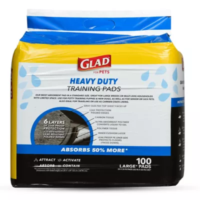 Product Glad for Pets Heavy Duty Activated Carbon Training Pads - 24" x 24" 100ct