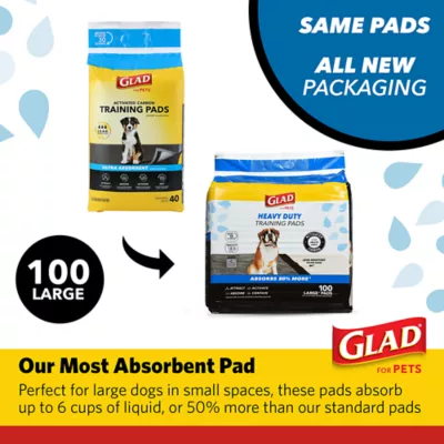 Product Glad for Pets Heavy Duty Activated Carbon Training Pads - 24" x 24" 100ct