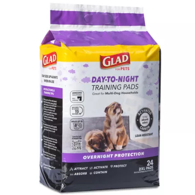 Product Glad for Pets Activated Carbon Training Pads Giant Size Day to Night 30 x 36" - 24ct