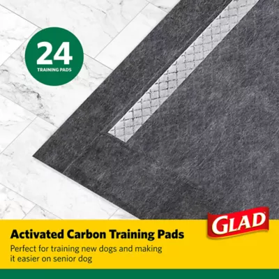 Product Glad for Pets Activated Carbon Training Pads Giant Size Day to Night 30 x 36" - 24ct