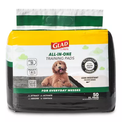 Product Glad for Pets Jumbo Activated Carbon Training Pads, 28"x 30" 50Ct