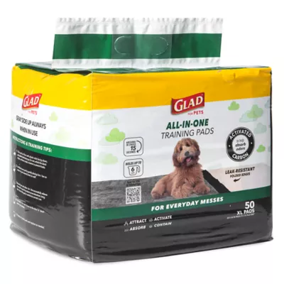 Product Glad for Pets Jumbo Activated Carbon Training Pads, 28"x 30" 50Ct