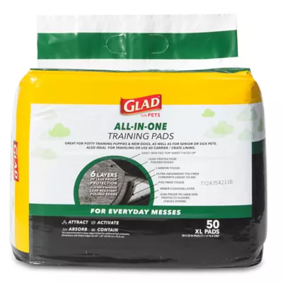 Product Glad for Pets Jumbo Activated Carbon Training Pads, 28"x 30" 50Ct