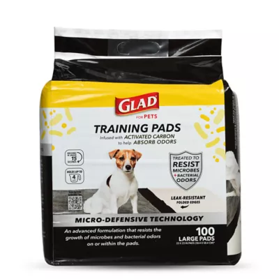 Product Glad for Pets Activated Carbon Training Pads with Micro-Defensive Technology - 23" x 23" 100ct