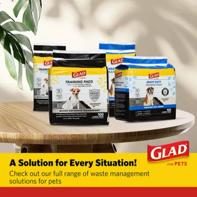 Product Glad for Pets Activated Carbon Training Pads with Micro-Defensive Technology - 23" x 23" 100ct
