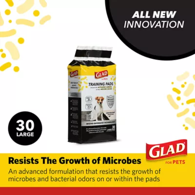 Product Glad for Pets Activated Carbon Training Pads with Micro-Defensive Technology - 23" x 23" 30ct