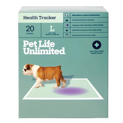 Product Pet Life Unlimited Health Tracker Dog Pads, Large, 20 Count