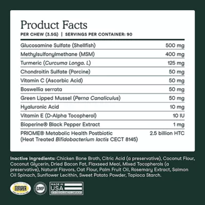 Product Fera Pets Hip + Joint Support Soft Chews for Dogs, 90 Count