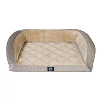Product Serta® Quilted Orthopedic Bolster Pet Bed w/Removable Cover