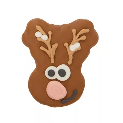 Product Merry and Bright Reindeer Decorated Cookie 1 Count 2.3 OZ