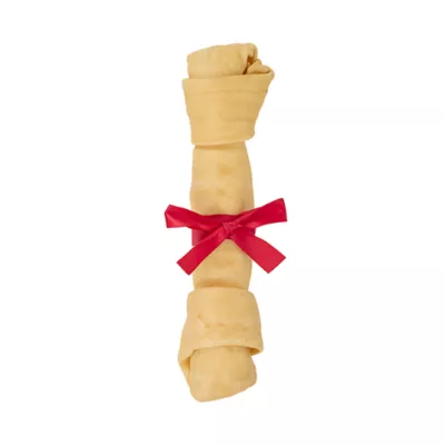 Product Merry and Bright Prime Rib Flavored Rawhide Bone Dog Treat
