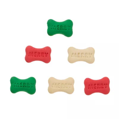 Product Merry and Bright Biscuit Bones Dog Treats 6 OZ