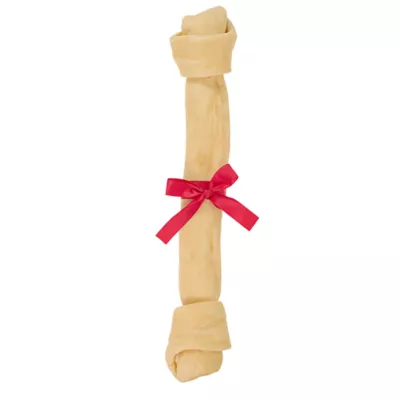 Product Merry and Bright Prime Rib Flavored Rawhide Bone Dog Treat