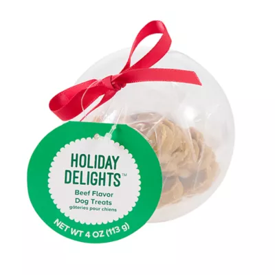 Product Merry and Bright Gingerbread Shaped Meaty Treats Ornament 4 OZ