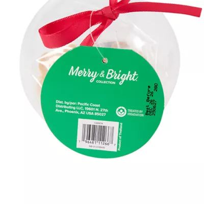 Product Merry and Bright Gingerbread Shaped Meaty Treats Ornament 4 OZ