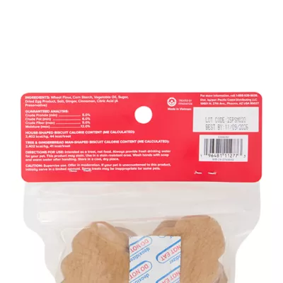 Product Merry and Bright Gingerbread Frosted Biscuit Dog Treats 6 OZ