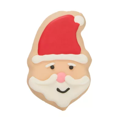 Product Merry and Bright Santa Decorated Cookie 1 Count 2.1 OZ