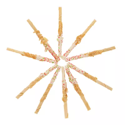 Product Merry and Bright Chicken Wrapped Rawhide Sticks 10 Count 2.4 OZ