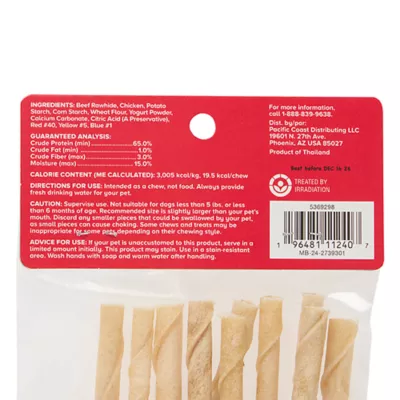 Product Merry and Bright Chicken Wrapped Rawhide Sticks 10 Count 2.4 OZ