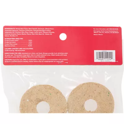 Product Merry and Bright Rawhide Alternative Glazed Donuts 4 Count 5.3 OZ