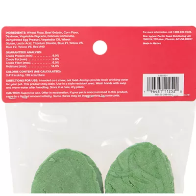 Product Merry and Bright Rawhide Alternative Pickles Dog Treats 4 Count 5.3 OZ