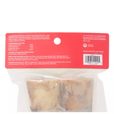 Product Merry and Bright Stuffed Meaty Bone Dog Treat 2 Count 12.8 OZ