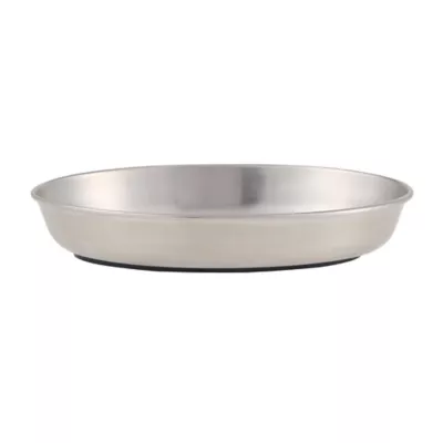Product Whisker City® Stainless Steel Oval Cat Saucer