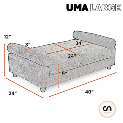Product Club Nine Pets Uma Orthopedic Settee Dog Bed