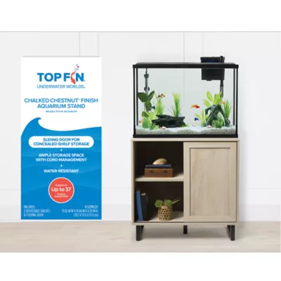 Product Top Fin® Chalked Chestnut Finish Aquarium Stand