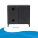 Product Top Fin® Bow Front Raven Oak Finish Aquarium Stand