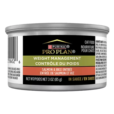 Product Purina Pro Plan Cat - Weight Management, Salmon & Rice, In Sauce, 3 OZ