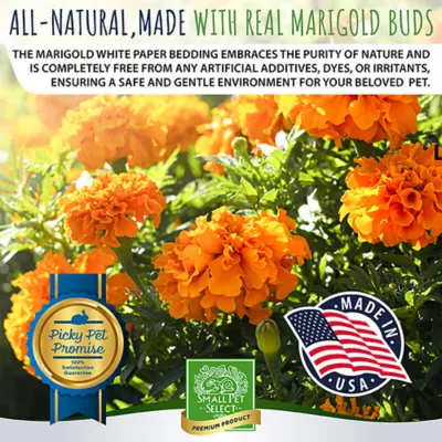 Product Small Pet Select Natural Paper Small Pet Bedding with Real Marigold Buds