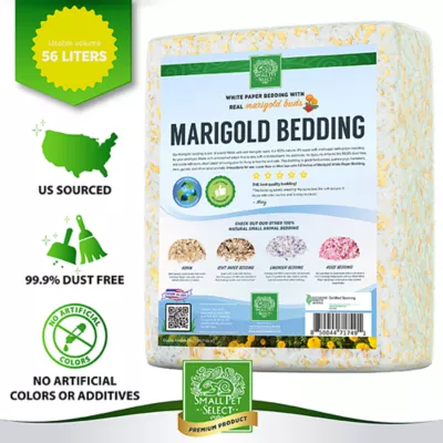 Product Small Pet Select Natural Paper Small Pet Bedding with Real Marigold Buds