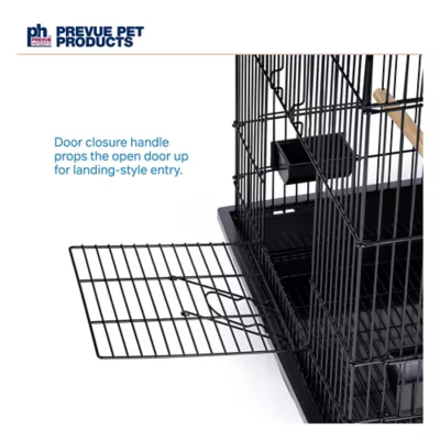 Product Prevue Pet Products Square Roof Parrot Cage in Black