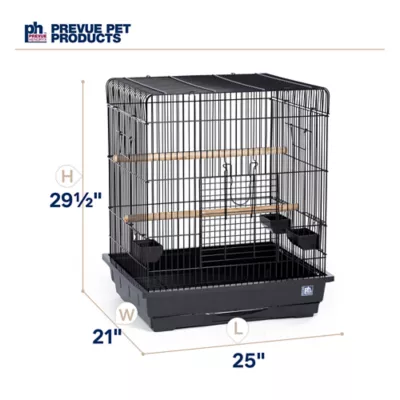 Product Prevue Pet Products Square Roof Parrot Cage in Black