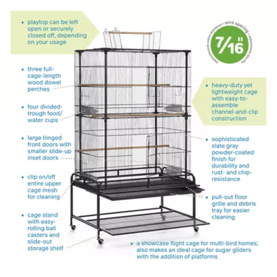 Product Prevue Pet Products Playtop Flight Cage