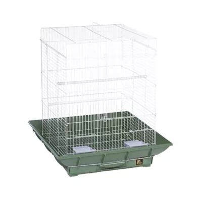 Product Prevue Pet Products Clean Life Bird Cage Green & White