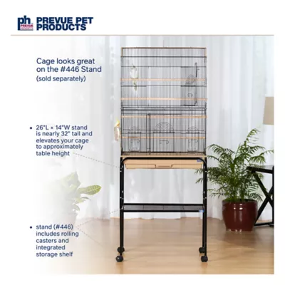Product Prevue Pet Products Flight Cage in Brown and Black