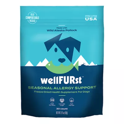 Product wellFURst Freeze Dried Allergy Control Supplement for Dogs, 30 Count