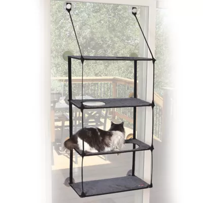 Product K&H Pet Products EZ Window Mount Kitty Sill Quad Stack