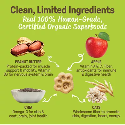 Product Cookie Pal All Life Stages Soft & Chewy Dog Treats - Peanut Butter & Apple 3.5 oz