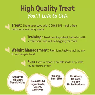 Product Cookie Pal All Life Stages Soft & Chewy Dog Treats - Peanut Butter & Apple 3.5 oz