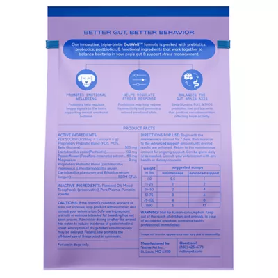 Product Native Pet GutWell Stress Support Anxiety Relief & Calming Supplement for Dogs 12.7 OZ